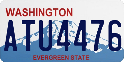 WA license plate ATU4476