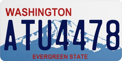 WA license plate ATU4478