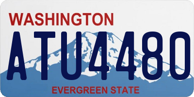 WA license plate ATU4480