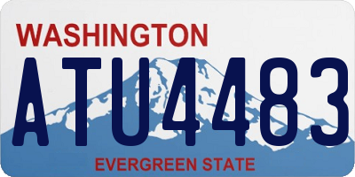 WA license plate ATU4483