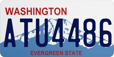 WA license plate ATU4486