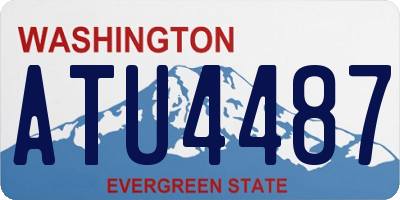 WA license plate ATU4487