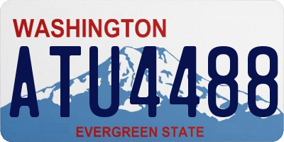 WA license plate ATU4488