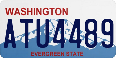 WA license plate ATU4489