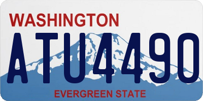 WA license plate ATU4490