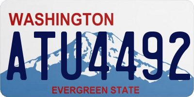 WA license plate ATU4492