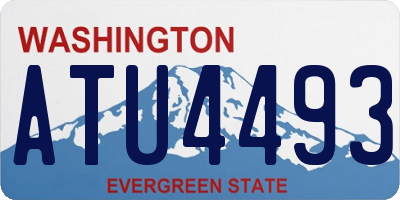 WA license plate ATU4493
