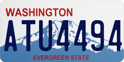 WA license plate ATU4494