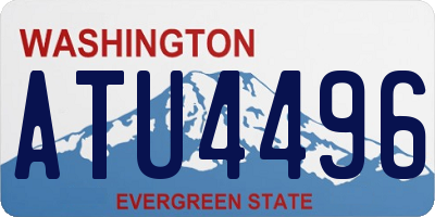 WA license plate ATU4496