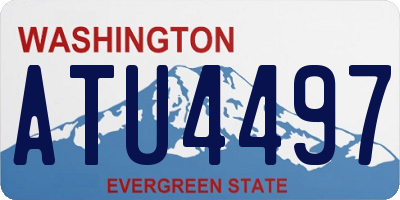 WA license plate ATU4497