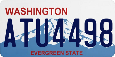 WA license plate ATU4498