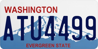 WA license plate ATU4499
