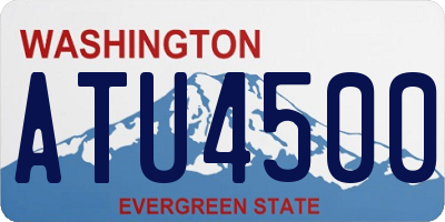 WA license plate ATU4500