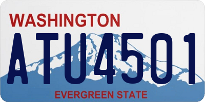 WA license plate ATU4501