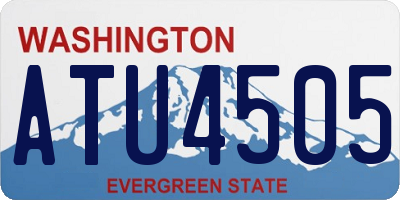 WA license plate ATU4505
