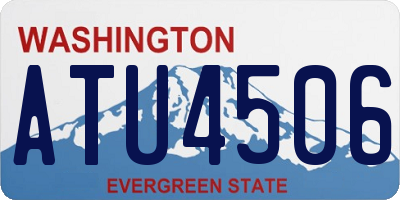 WA license plate ATU4506