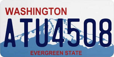WA license plate ATU4508