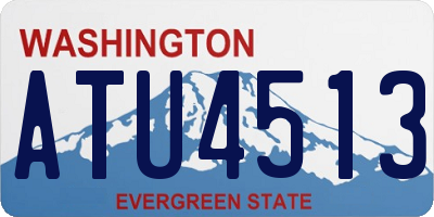 WA license plate ATU4513