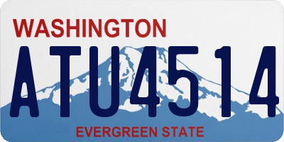 WA license plate ATU4514