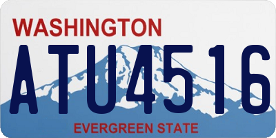 WA license plate ATU4516