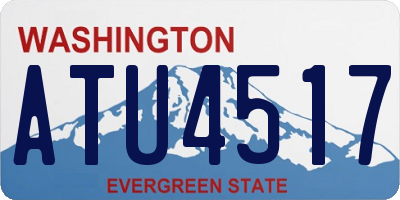 WA license plate ATU4517