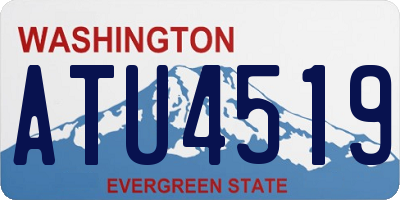 WA license plate ATU4519