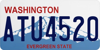 WA license plate ATU4520