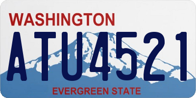 WA license plate ATU4521