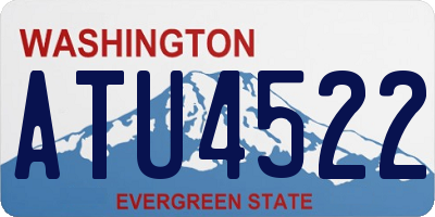 WA license plate ATU4522
