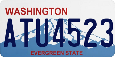 WA license plate ATU4523