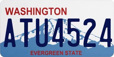 WA license plate ATU4524