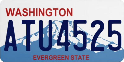 WA license plate ATU4525