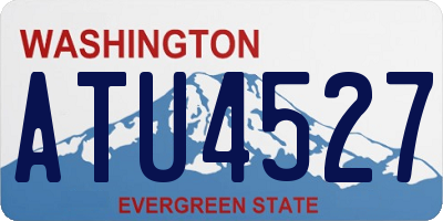 WA license plate ATU4527