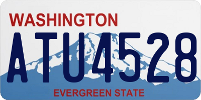 WA license plate ATU4528