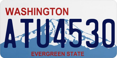WA license plate ATU4530