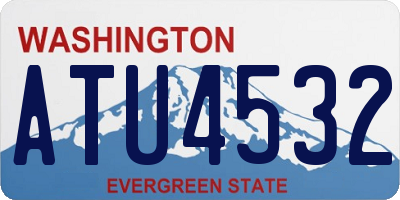 WA license plate ATU4532