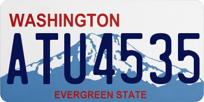 WA license plate ATU4535