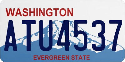 WA license plate ATU4537