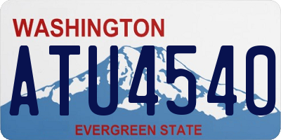 WA license plate ATU4540