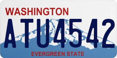WA license plate ATU4542