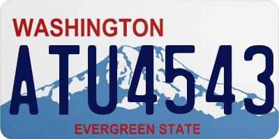 WA license plate ATU4543