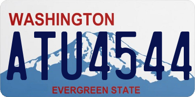 WA license plate ATU4544