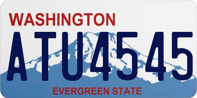 WA license plate ATU4545