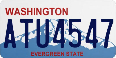 WA license plate ATU4547