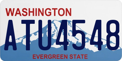 WA license plate ATU4548