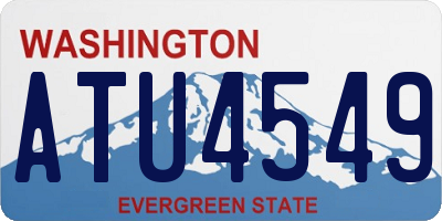 WA license plate ATU4549