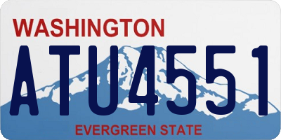 WA license plate ATU4551