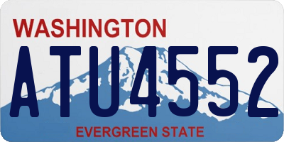 WA license plate ATU4552