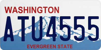 WA license plate ATU4555