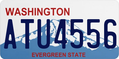 WA license plate ATU4556